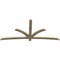 Ekena Millwork Davenport Rough Sawn Timber Gable Bracket, Douglas Fir, 96"W x 44"H x 2"D x 4"F, 11/12 Pitch GBW096X44X0204DAV00RDF - alternate 3